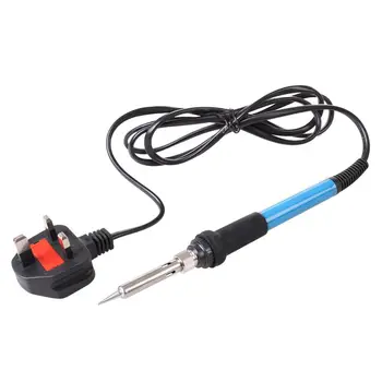 

220V 60W Adjustable Electric Temperature Welding Soldering Iron Tool 5 Tips(UK Plug)