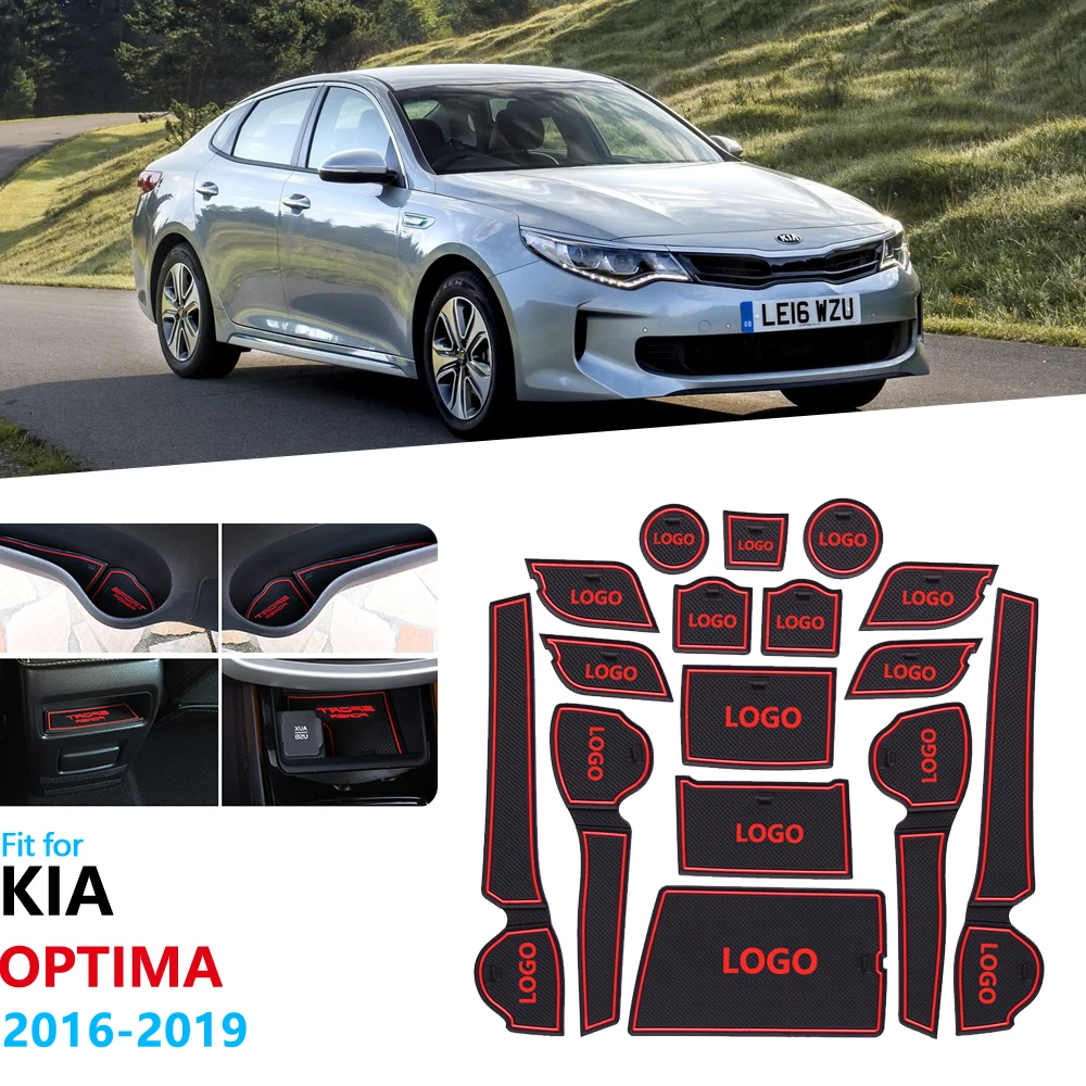 Противоскользящий резиновый коврик для подставки под ворота KIA Optima 2016 2017 2018 2019 JF 4