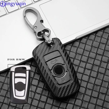 

jingyuqin Car Key Case For BMW 520 525 f30 f10 F18 118i 320i 1 3 5 7 Series X3 X4 M3 M4 M5 Car Styling Protection Key Shell