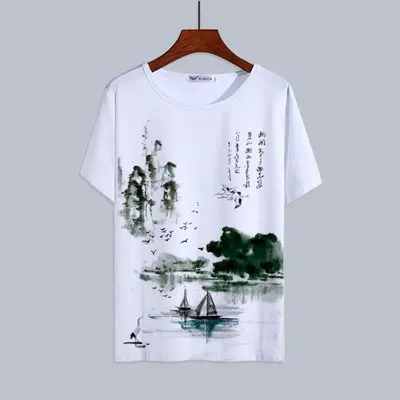 DISH|| '25 Summer China T-shirts&ラババン Men-s-Short-Sleeved-T-Shirt-