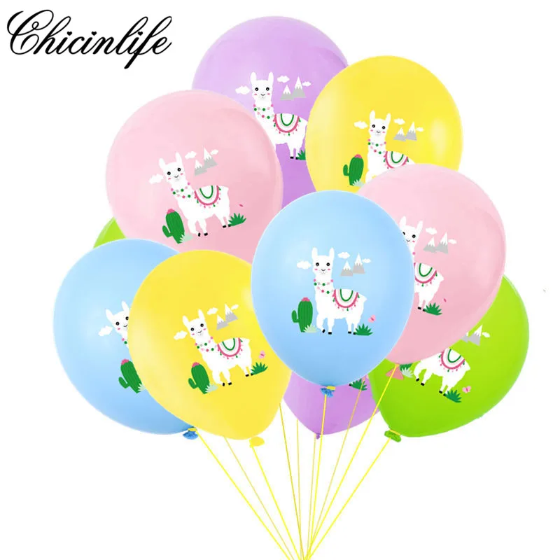 Chicinlife 10 шт. Альпака вечерние Llama шарик для дня рождения Свадебная вечеринка душевые надувные шарики украшения