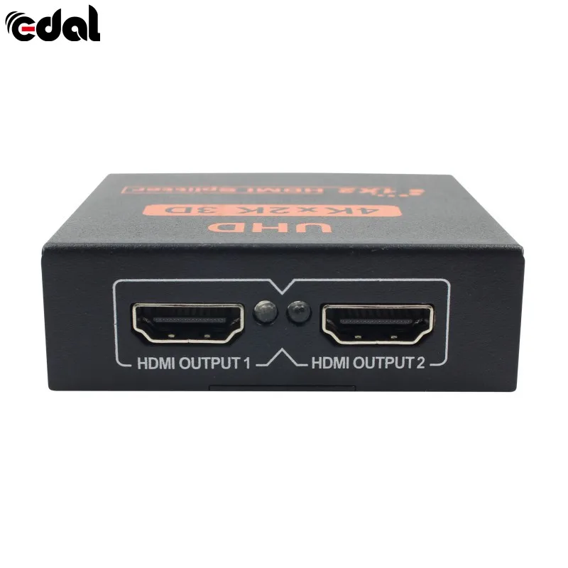 Универсальный 3D 4K* 2K Full HD 1080p 1X2 HDMI сплиттер 2 порта усилитель повторителя концентратора для HDTV