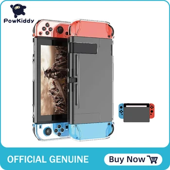 

Powkiddy for Switch's transparent crystal case scratch-resistant case console controller accessories ultra-thin PC Material