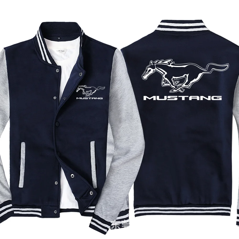 Supernatural Men Baseball Jacket for Mustang Mens Sportswear Casual Sweatshirt Hip Hop Harajuku Unisex Baseball uniform