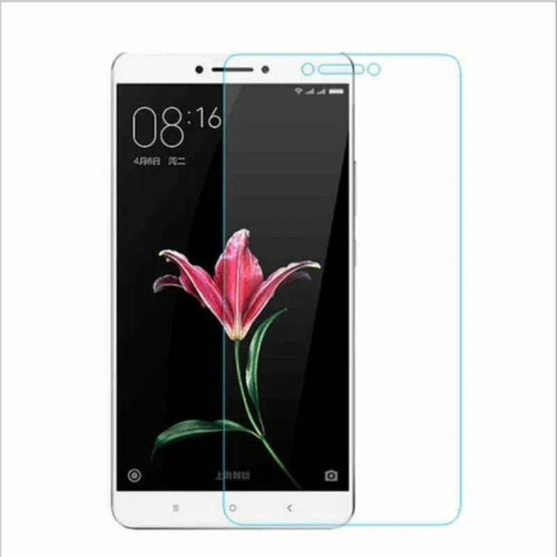 Tempered Glass Screen Protector for Xiaomi Mi Max 2 Transparent Anti-scratch Mobile Smartphone Protective Front Film for Mi Max2