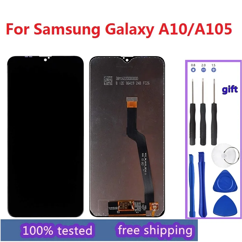 

For Samsung Galaxy A10 A105 A105F SM-A105F / A10S 2019 A107 A107FD LCD Display + Touch Screen Sensor Digitizer With Free Kits