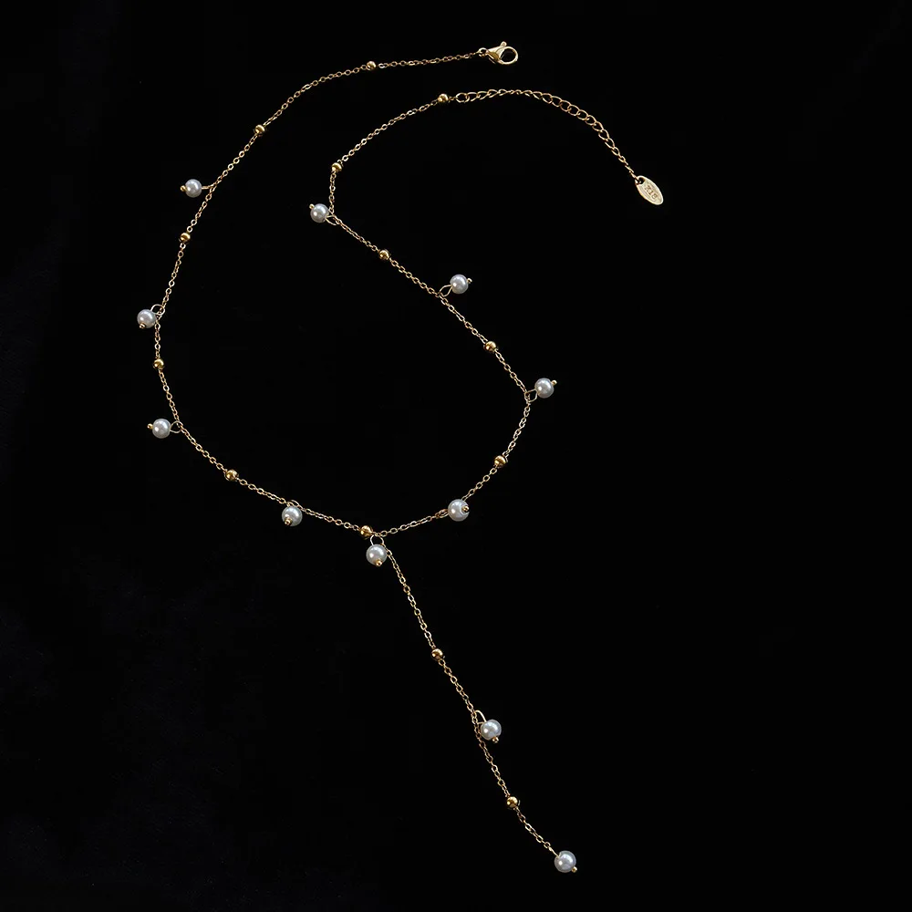 Collier 20 Perles Charoïte De Russie, Chaîne Acier Inoxydable - Femme (A Bijoux)