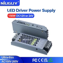 

Ultra Thin LED Power Supply DC 12V 24V Lighting Transformers 150W AC 100V-265V Driver For LED Strips