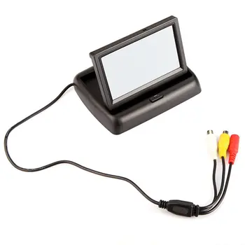 

Solid And Practical Car 4.3 Inch Folding Car Display Hd Visual Reversing Image System Av Input Screen Display