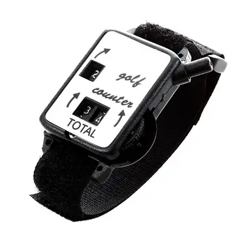 

ABGZ-Golf Club Stroke Score Keeper Count Putt Shot Counter Watch w/ Wristband Band Black