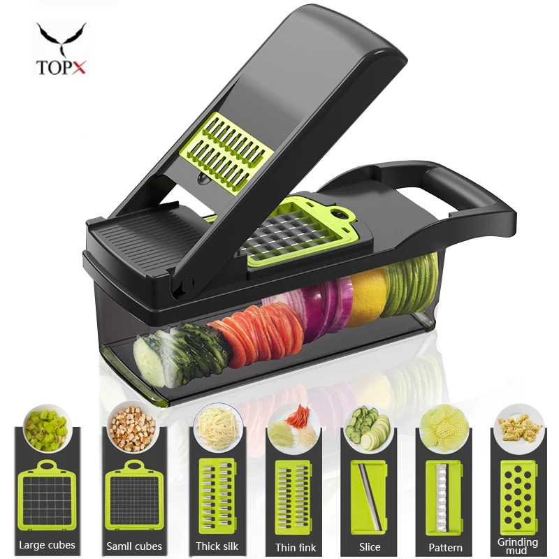 Multifunctional Vegetable Cutter Fruit Potato Slicer Peeler Carrot Grater Kitchen Accessories Basket Tool овощерезка | Дом и сад