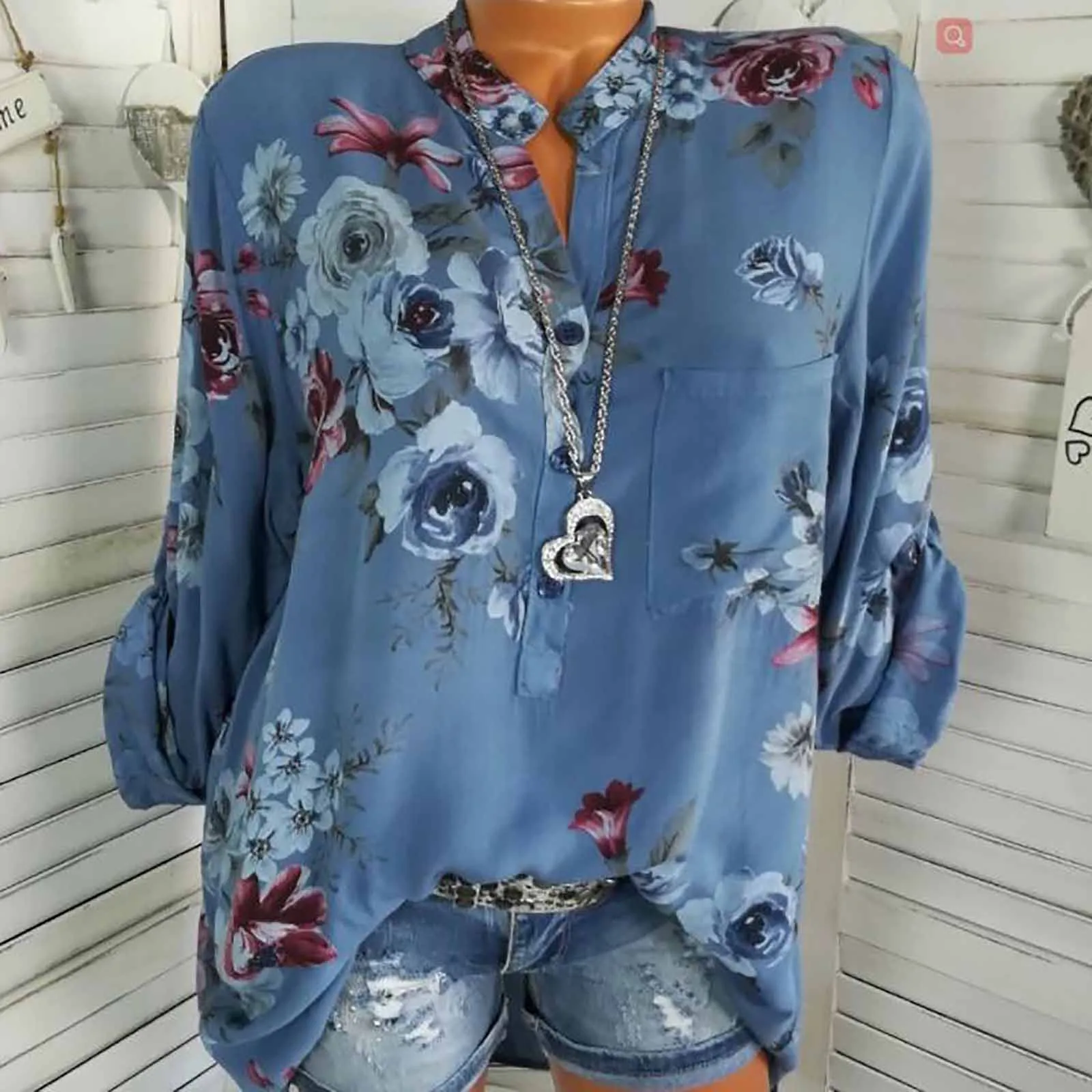 JOGAL Camisa Hawaiana De Manga Corta Para Mujer, Informal, Con