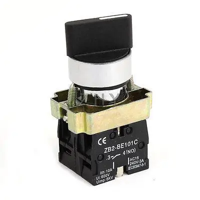 

AC 250V 3A ON OFF ON DPST Rotary Selector Latching Knob Switch