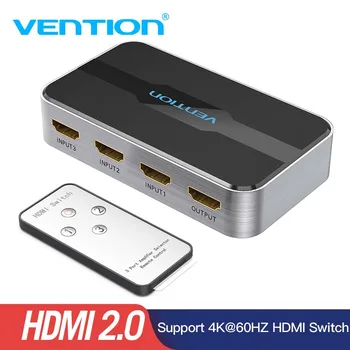 

Vention 3 in 1 out HDMI Switch 4K 3D 2.0 HDMI Splitter for PS4 TV Xbox 3 in 1 out with Remote Control Switch HDMI 2.0 Adapter