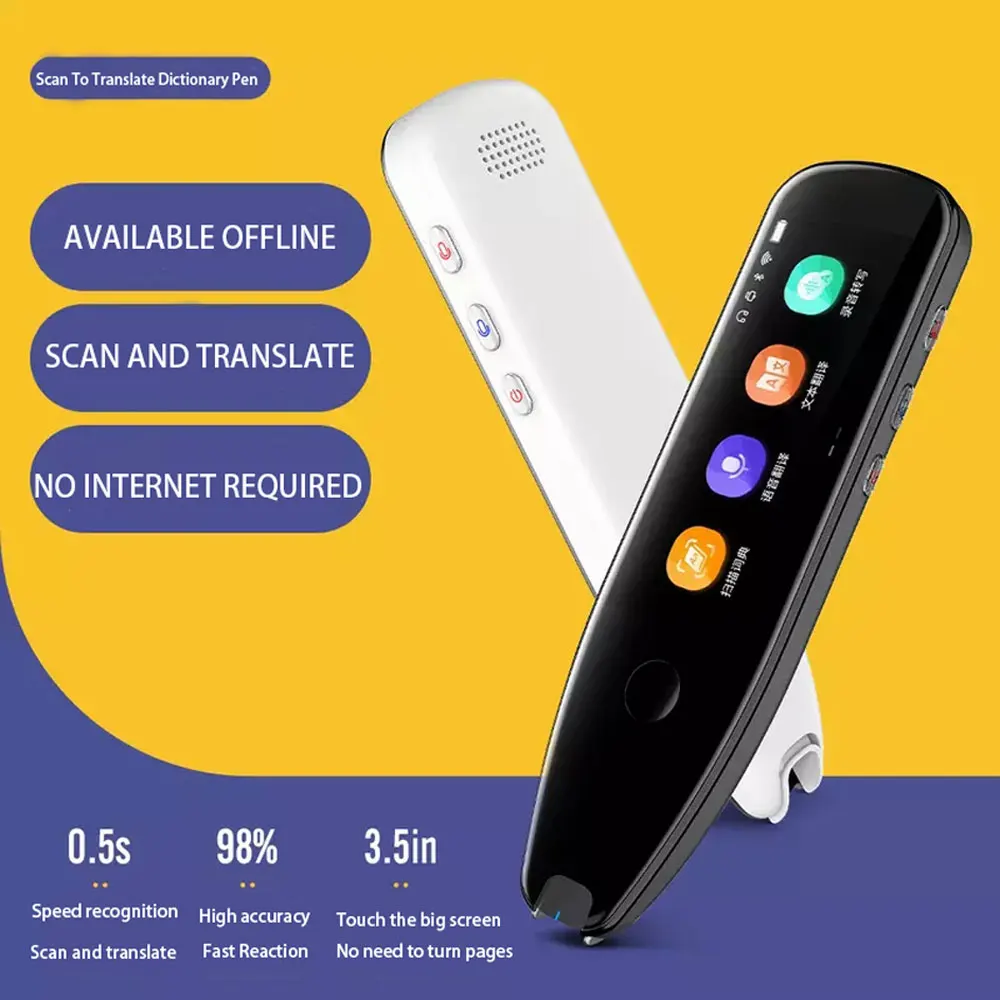 Smart Portable Voice Translator Scan Pen 112 Languages Real-time Translation Offline Text Reading Translator Business Travel