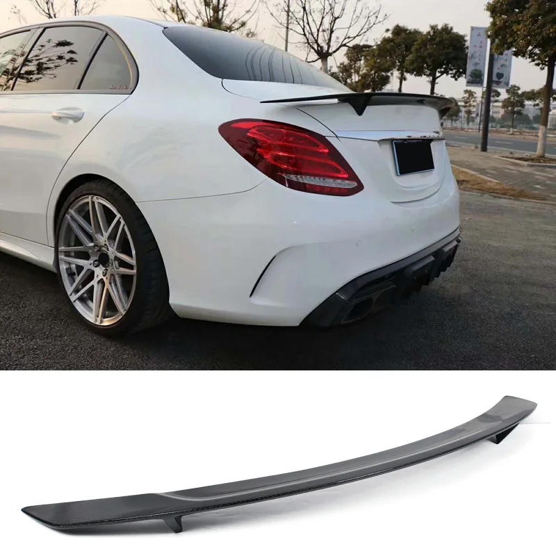 R-T Стиль корпус из углеродного волокна спойлер Подходит для Benz W204 W205 W207 W213 W117 W238 W218