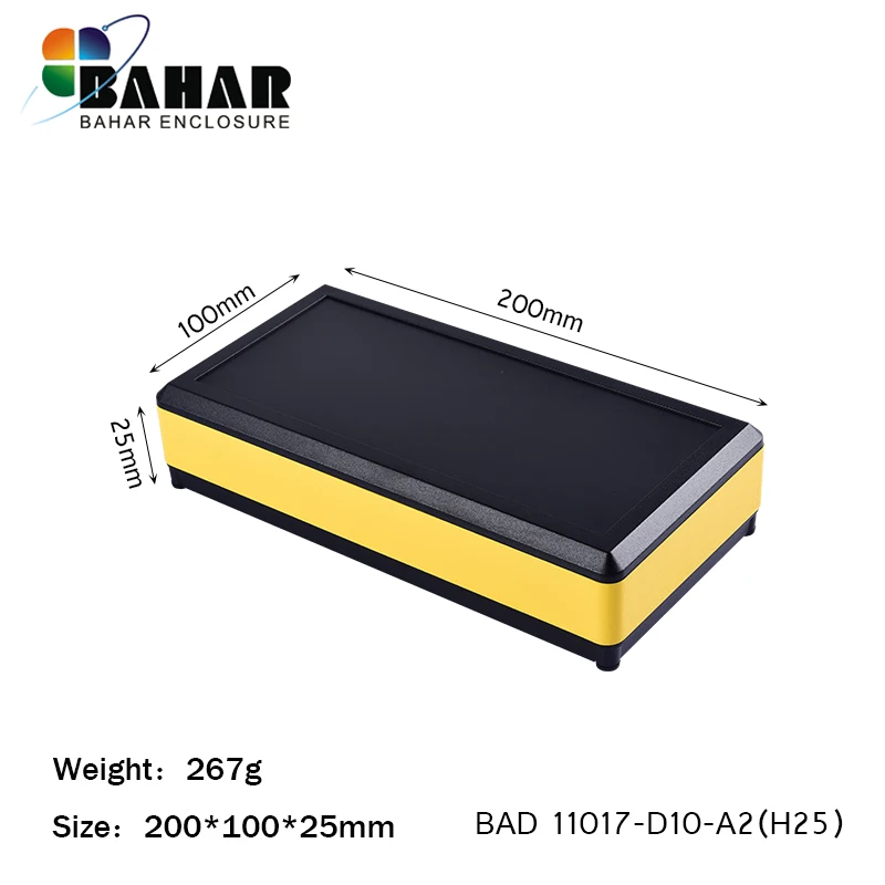 BAD11017-D10-A2(H25) Настольный алюминиевый усилитель Чехол DIY Распределительная коробка металлическая коробка Электронная алюминиевая коробка для проекта чехол для инструмента корпус алюминиевый ABS - Цвет: BAD11017-D10-A2(H25)