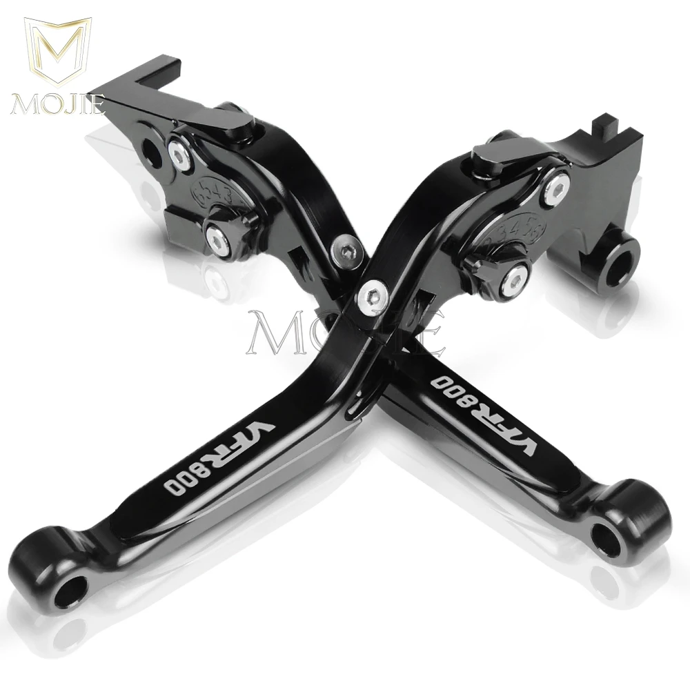 Мотоцикл VFR800 сцепные рычаги для Honda VFR 800 1998-2004 1999 2000 2001 2002 ЧПУ Складной Выдвижная сцепные рычаги - Цвет: Black Black