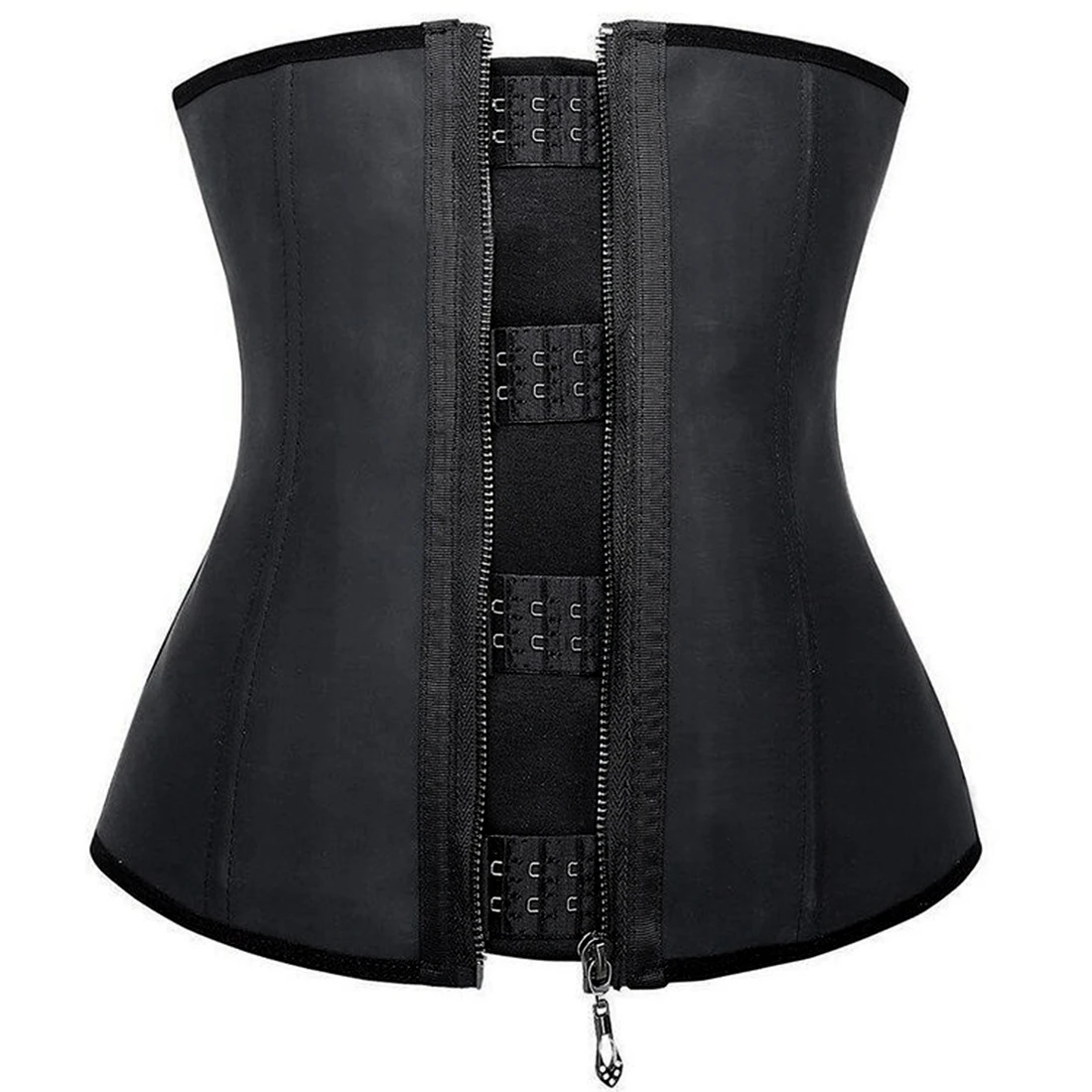  Women Corset Slimming Shaperwear Lingerie Sexy Zipper Slim Fit Workout Rubber Waist Cincher Waist C