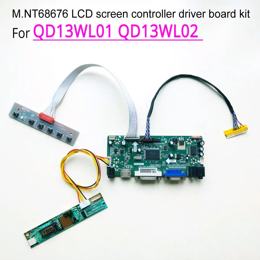 Панель ЖК-монитора для QD13WL01 QD13WL02 M.NT68676 плата привода контроллера экрана CCFL LVDS 30Pin