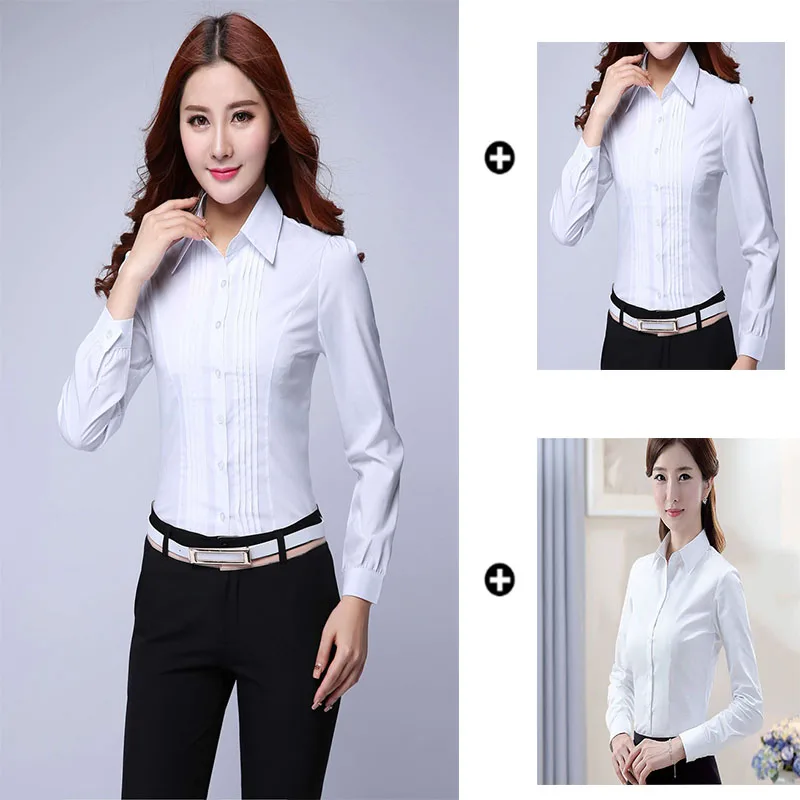 ladies plus size white shirt