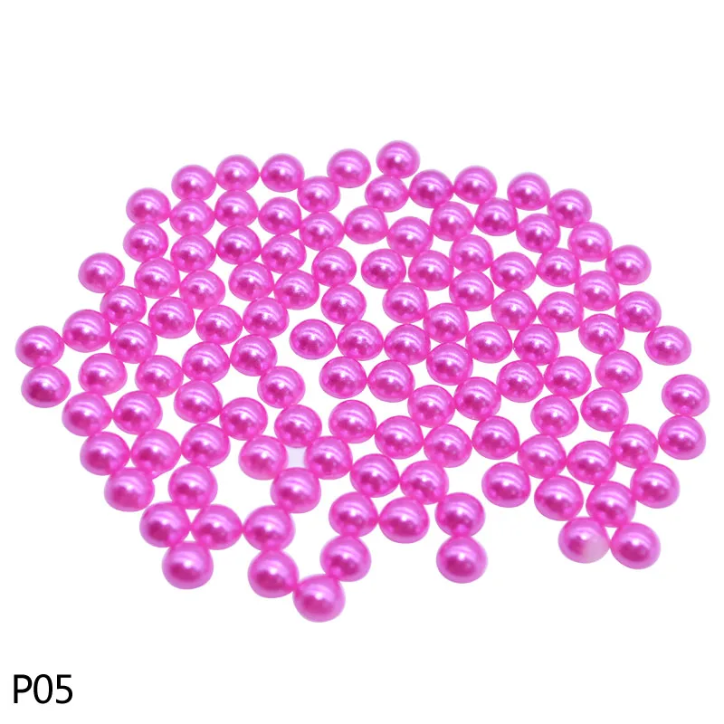 1000Pcs Pearl Stickers Trim Rhinestones for Nails Phone DIY Flatback Manicure Pearl Beaded Appliques Clothes Stickers - Цвет: P05