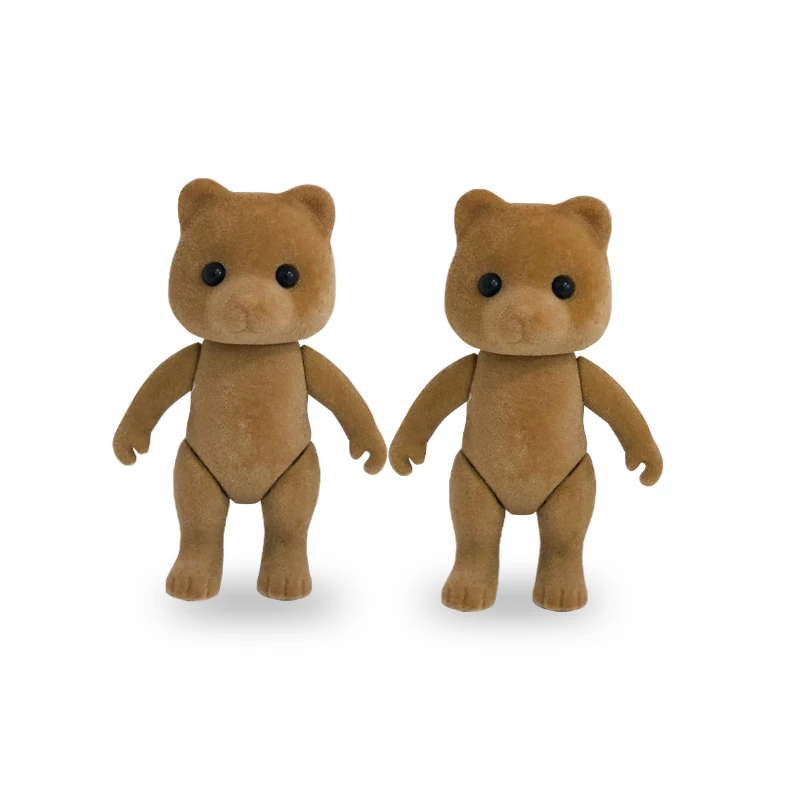 Dollhouse Accessories: Fashionable Forest Animal Family Clothing Set