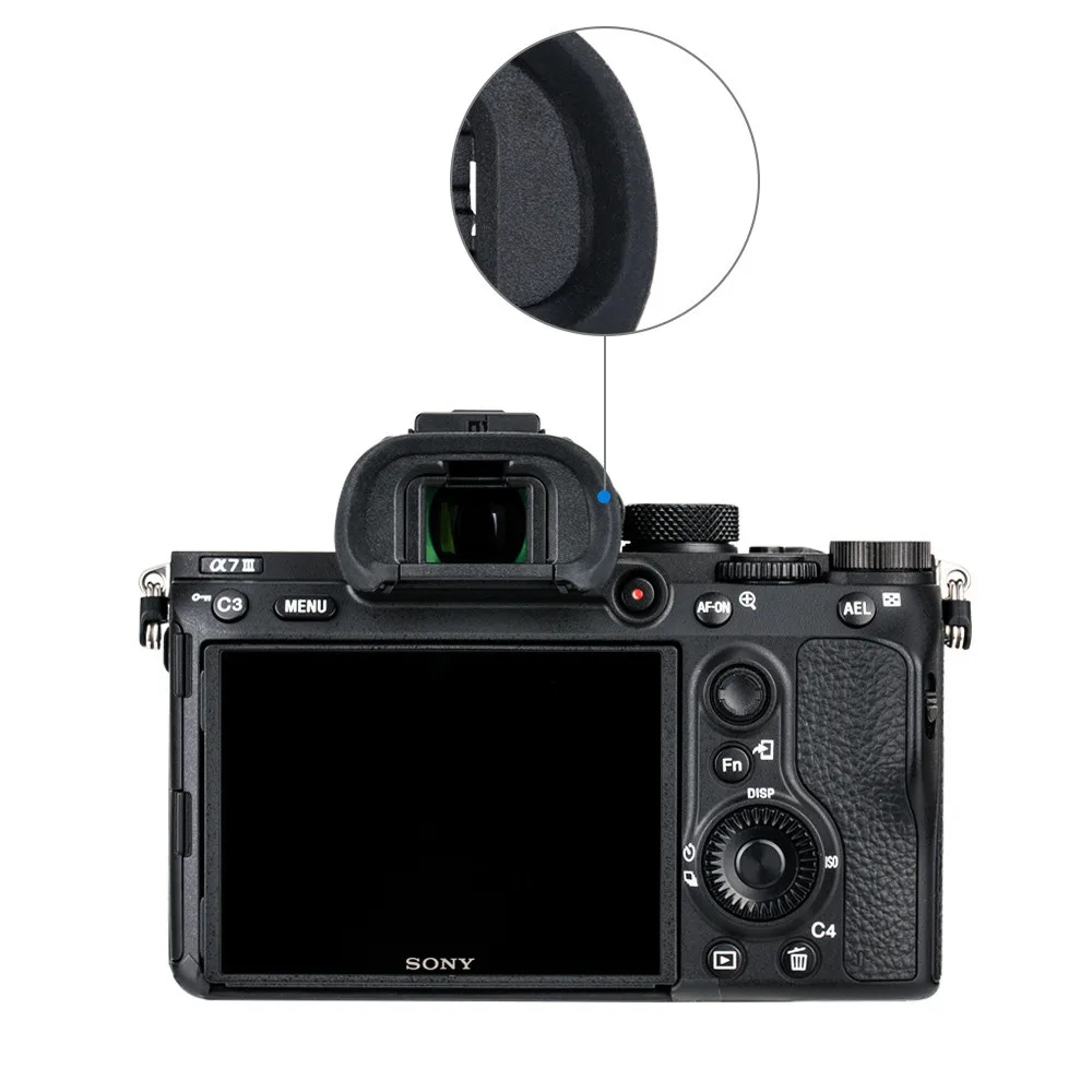 2x Силиконовый наглазник окуляр Eyeshade видоискатель для sony a9 a7 II a7 III a7R II a7R III a7S a58 a99 II Заменяет FDA-EP18