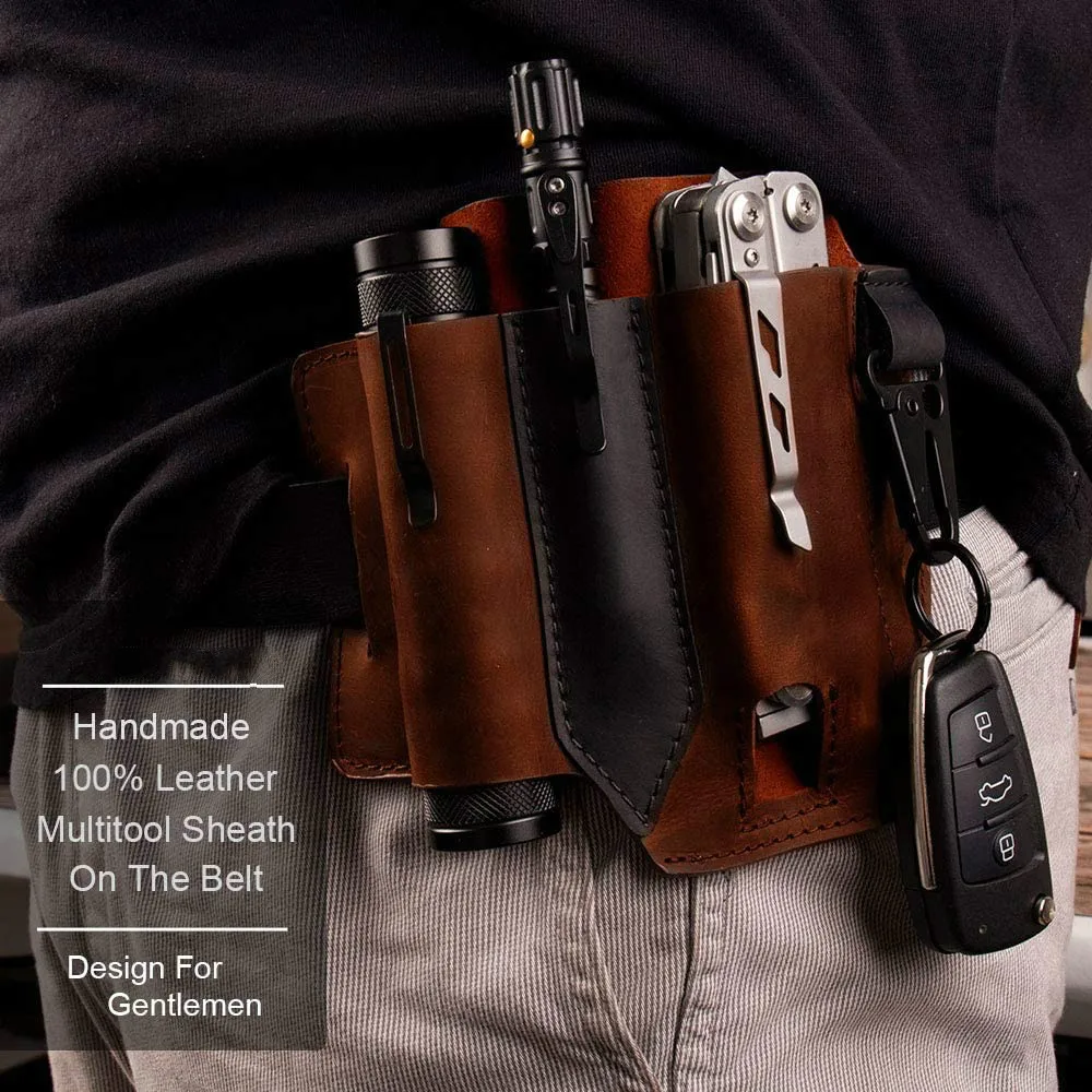 Кожаная оболочка для Leatherman многофункциональная EDC карманный органайзер с