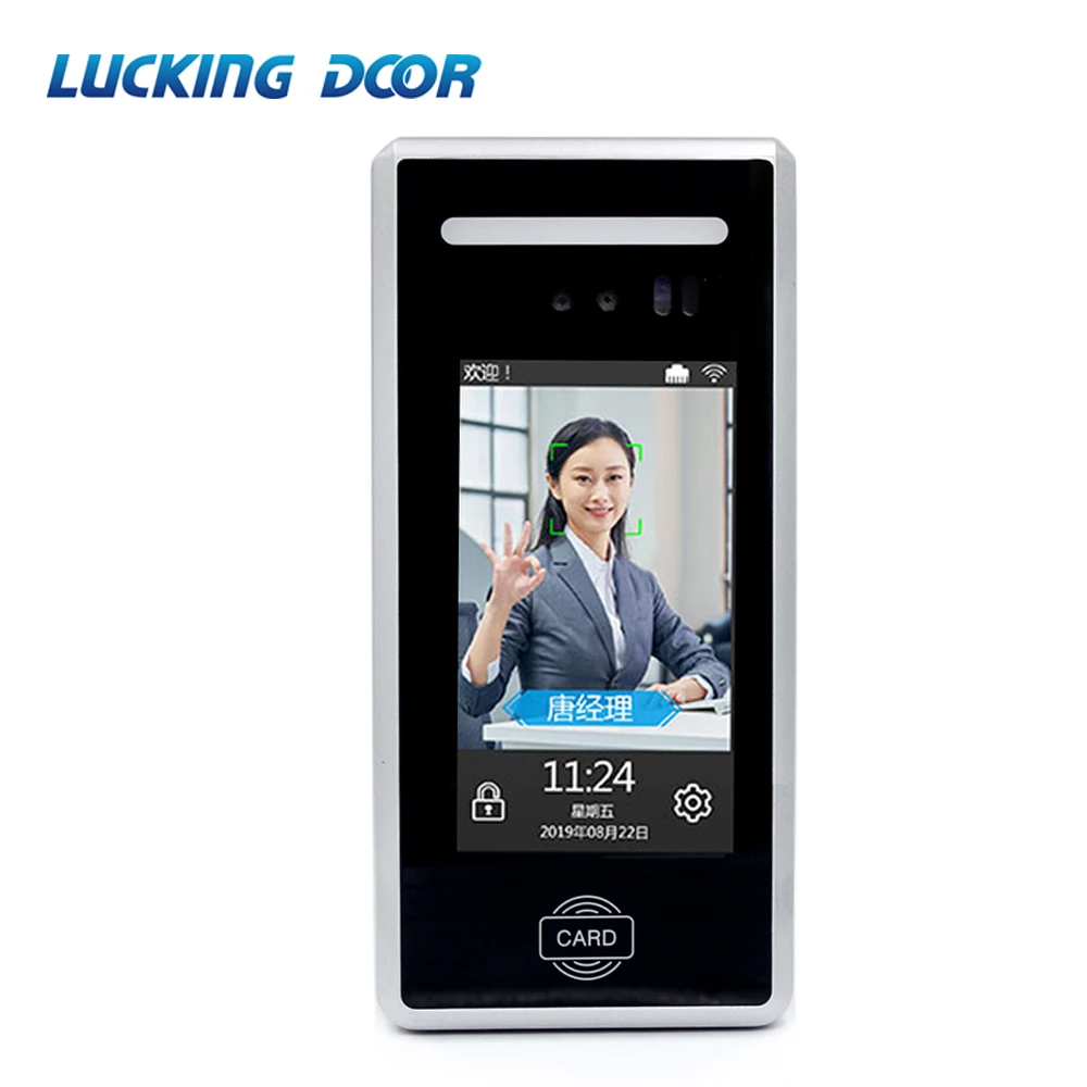 

5inch LCD Facial Recognition Time Attendance System MD18 Dynamic Face Access Control With 125KHz RFID Card Free Software