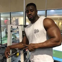 Muscle Brother, стильный жилет, европейский и американский стиль, модный, спортивный, для фитнеса, бега, тренировок, вырез лодочкой, чистый хлопок, эластичный жилет