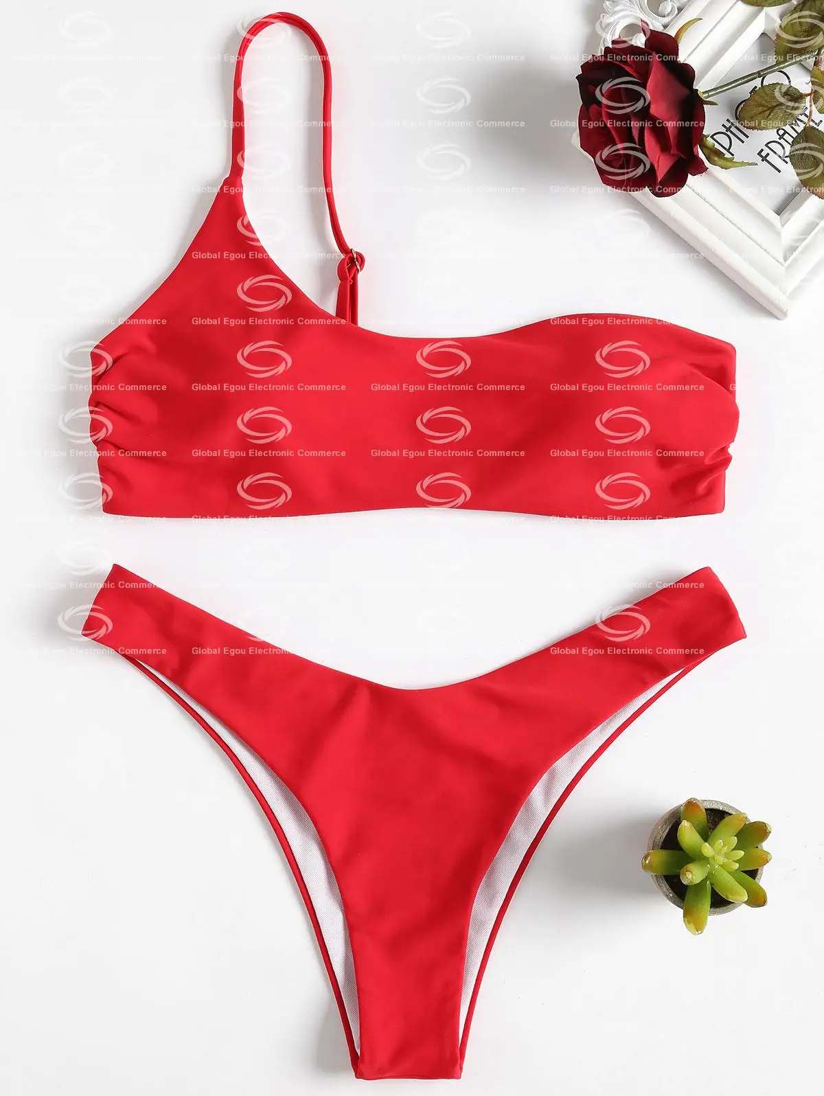 2021 Red Swimwear 2020 Swimming For Women Swimsuit 2 Two Piece Bathing