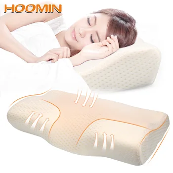 

Slow Rebound Memory Butterfly Shaped Pillow Neck Protection Memory Foam Bedding Pillow Orthopedic Latex Magnetic Neck Pillow