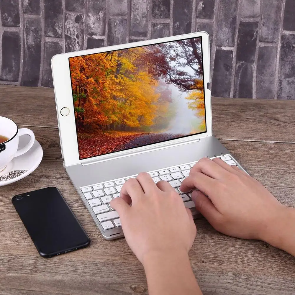 Чехол для клавиатуры для iPad 9,7& для iPad Air 1 Ультра тонкая беспроводная клавиатура портативный ноутбук с подсветкой