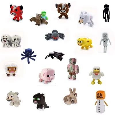 Stuffed Plush Toys Minecrafed Plush Doll Zombie Bat Squid Mooshroom Enderman Ocelot Pig Baby Sheep Various styles Kids Gift Stuffed Plush Toys Minecrafed Plush Doll Zombie Bat Squid Mooshroom Enderman Ocelot Pig Baby Sheep Various styles Kids Gift