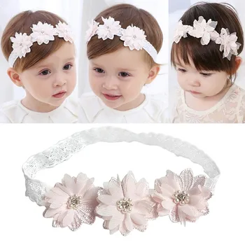 

48 Styles Baby Headband Flower Girls Pink Ribbon Hair Bands for Baby Girls Kids Headbands Lace Newborn Hairband