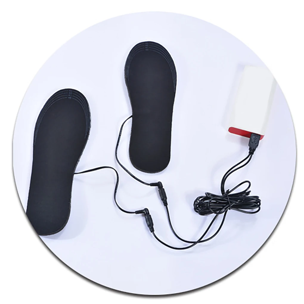 세척 가능한 USB 가열 신발 깔창, 트림 가능한 열 신발 삽입물, 가열 EVA 깔창, 크기 40-44