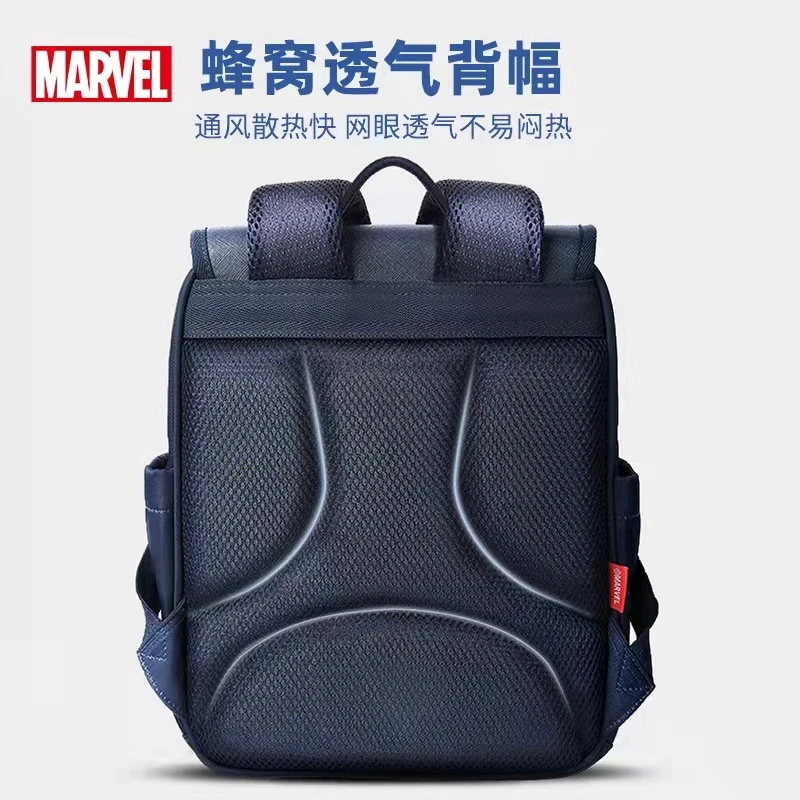 Disney Kindergarten Backpack For Boys Primary School Student Shoulder Orthopedic Bag Spider Iron Man Large Capacity Kids Gifts