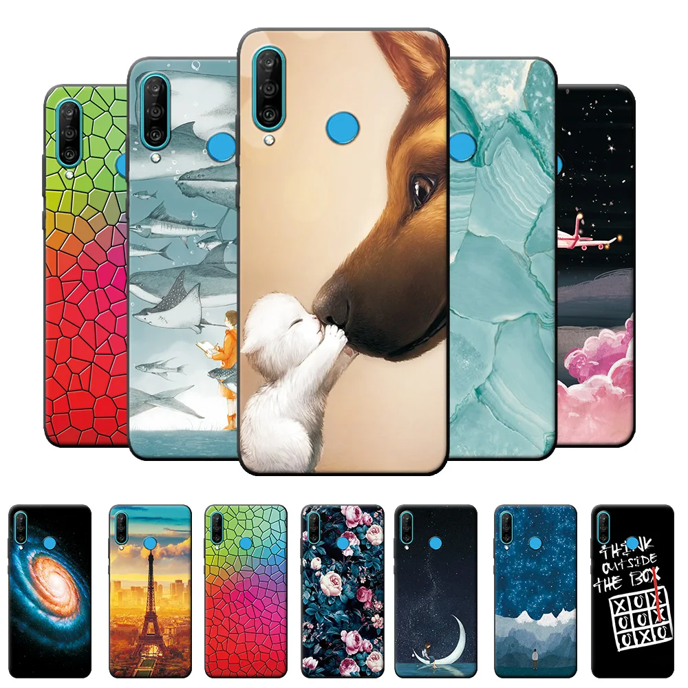 Чехол для Huawei Nova 2 2i 3 3i 3e 4e чехол телефона с милыми животными пейзажами Mate 10 Mate20 Lite
