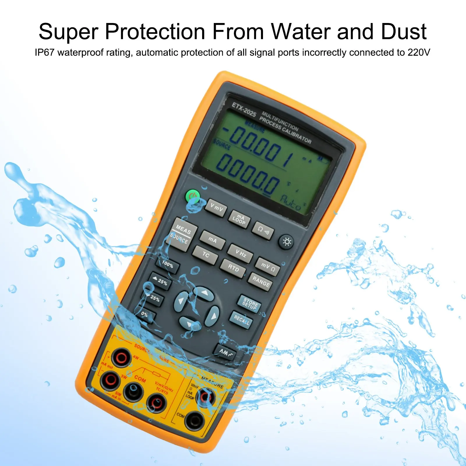 

Signal Process Calibrator Adjustable Signal Generator Thermocouple Current Voltage Resistance Frequency Process Calibrator
