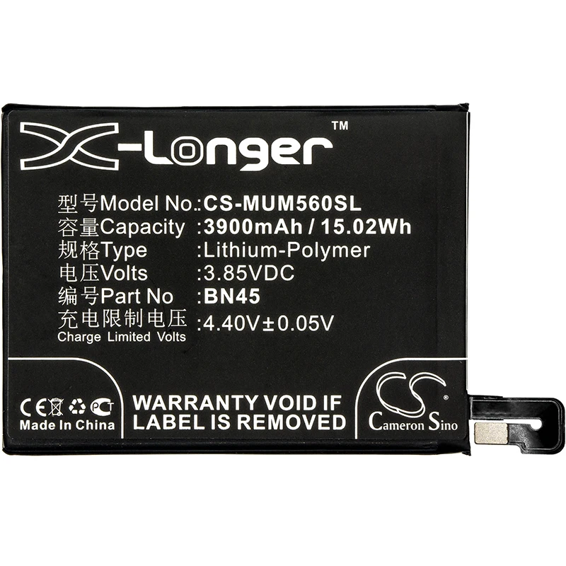 Кэмерон китайско 3900 мА/ч Батарея для M1803E7SC M1803E7SG M1803E7SH MEC7S MEG7S MZB6079IN Redmi Note 5 BN45 |