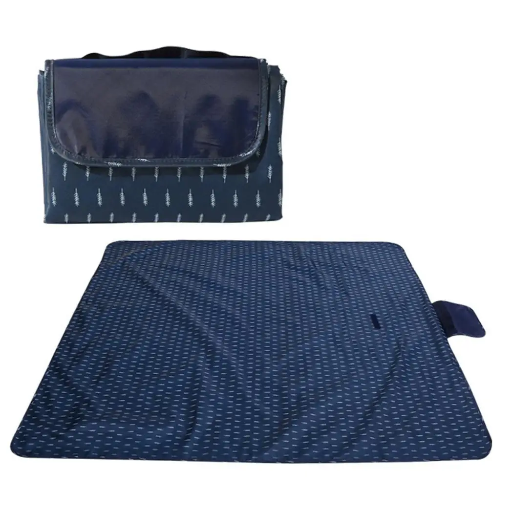 Outing Picnic Blanket Cartoon Printed Rectangle Beach Mat Foldable Portable Moisture Proof Waterproof Outdoor Tents Camping Pad
