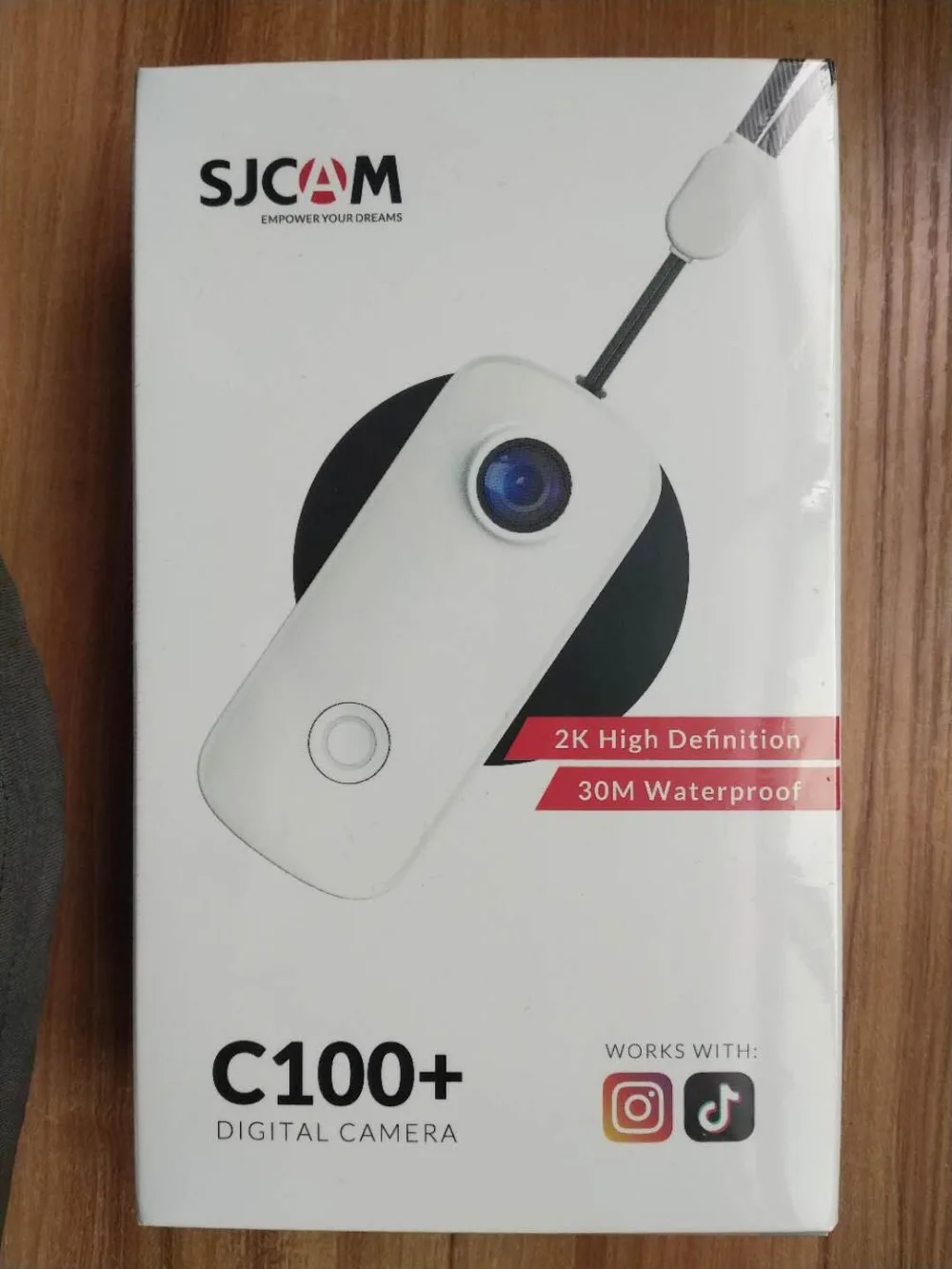 SJCAM C100 / C100Plus Mini Thumb Camera 1080P30FPS / 2K30FPS H.265 12MP 2.4G WiFi 30M Waterproof Case Action Sport DV Camcorder