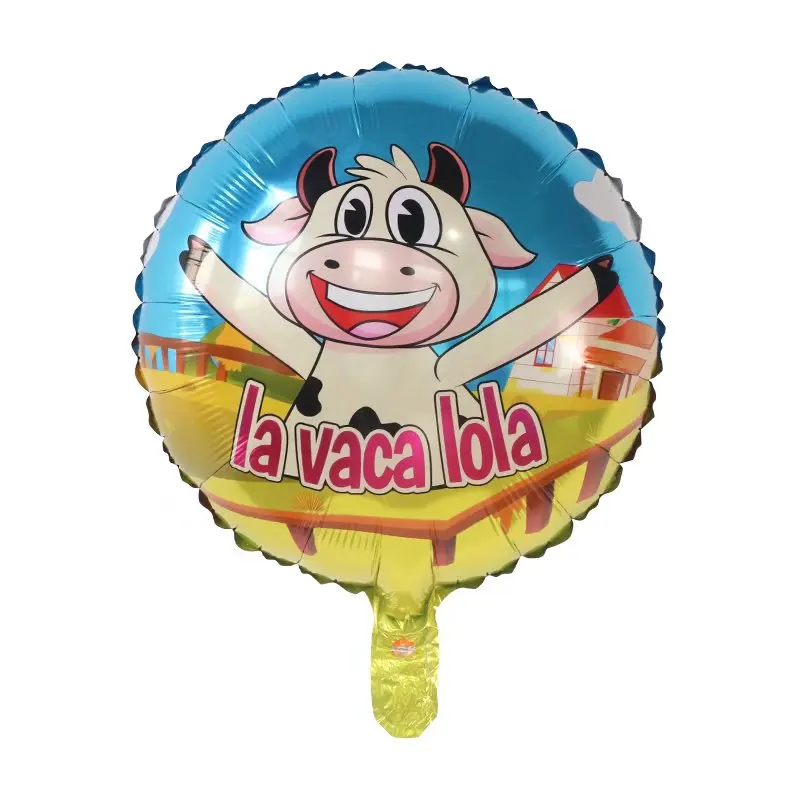 10 stücke 18inch Cartoon Farm Tier Lola die kuh Folie Luftballons Baby Dusche Kinder Geburtstag Party Dekorationen Helium Globos spielzeug