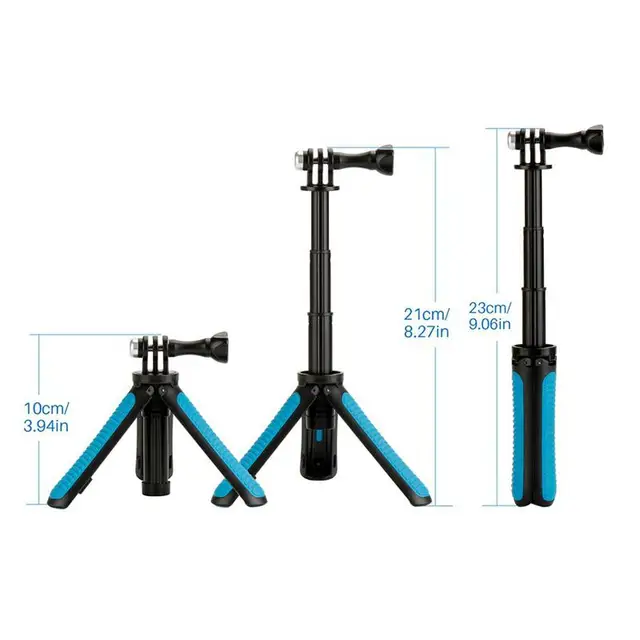US $7.84 Kuulee Mini Protable Tripod Extension Pole Handheld Self-Pole Shorty Go Pro Tripod Monopod Stick Mo