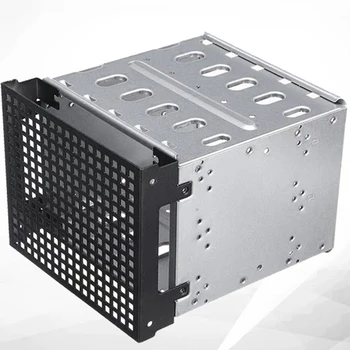 

5.25 Inch to 5X3.5 Inch SATA HDD Hard Drive Cage Rack for PC Supplies Stainless Steel Tray Caddy Adapter