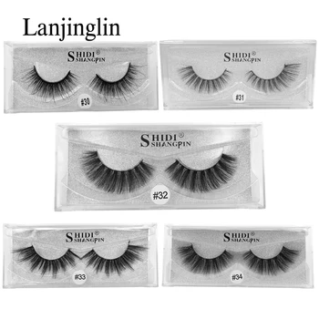 

new 1 pair natural false eyelashes 3D mink lashes makeup fake eyelash extension handmade strip mink eyelashes make up beauty