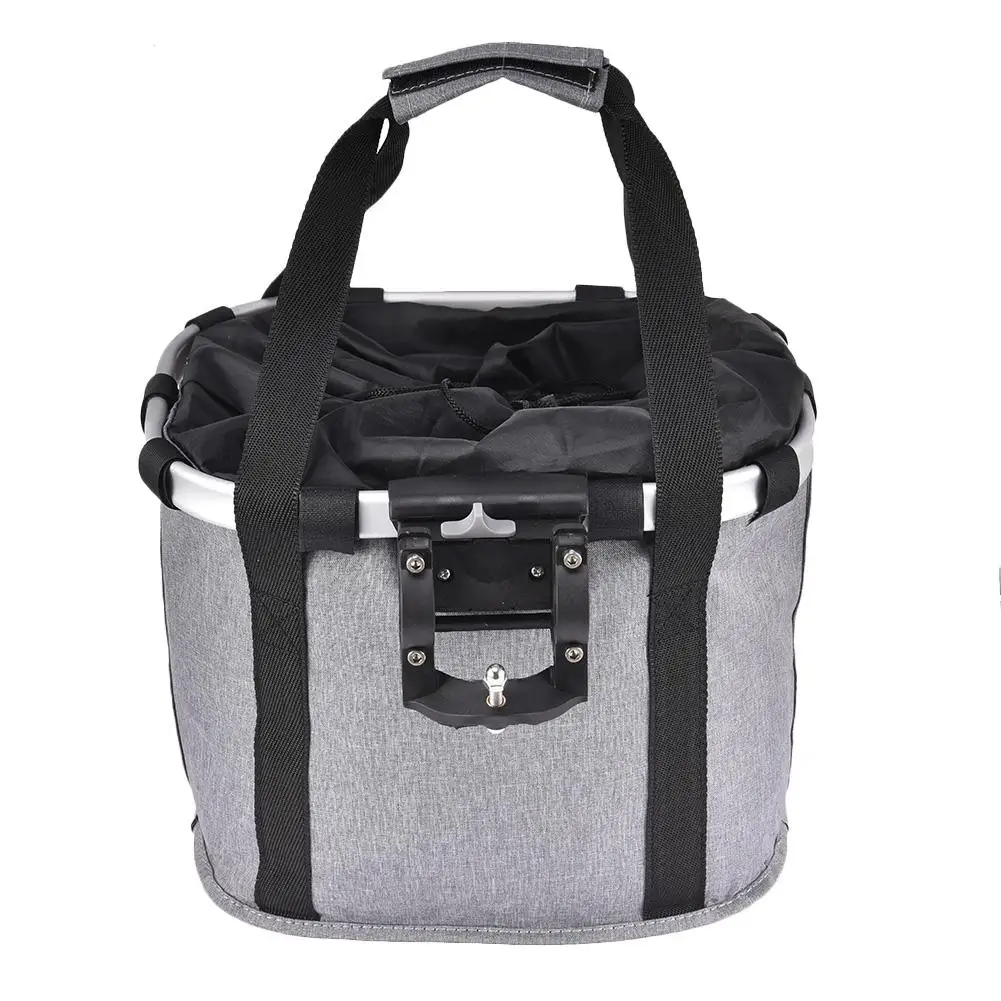 Многофункциональная велосипедная корзина съемная на руль складная маленькая