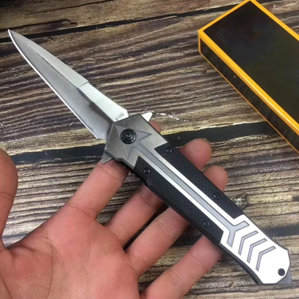 

High quality F130 5CR15MOV blade Survive folding knife G10 steel handle58HRC EDC outdoor hunting Tactical equipment pocket knife