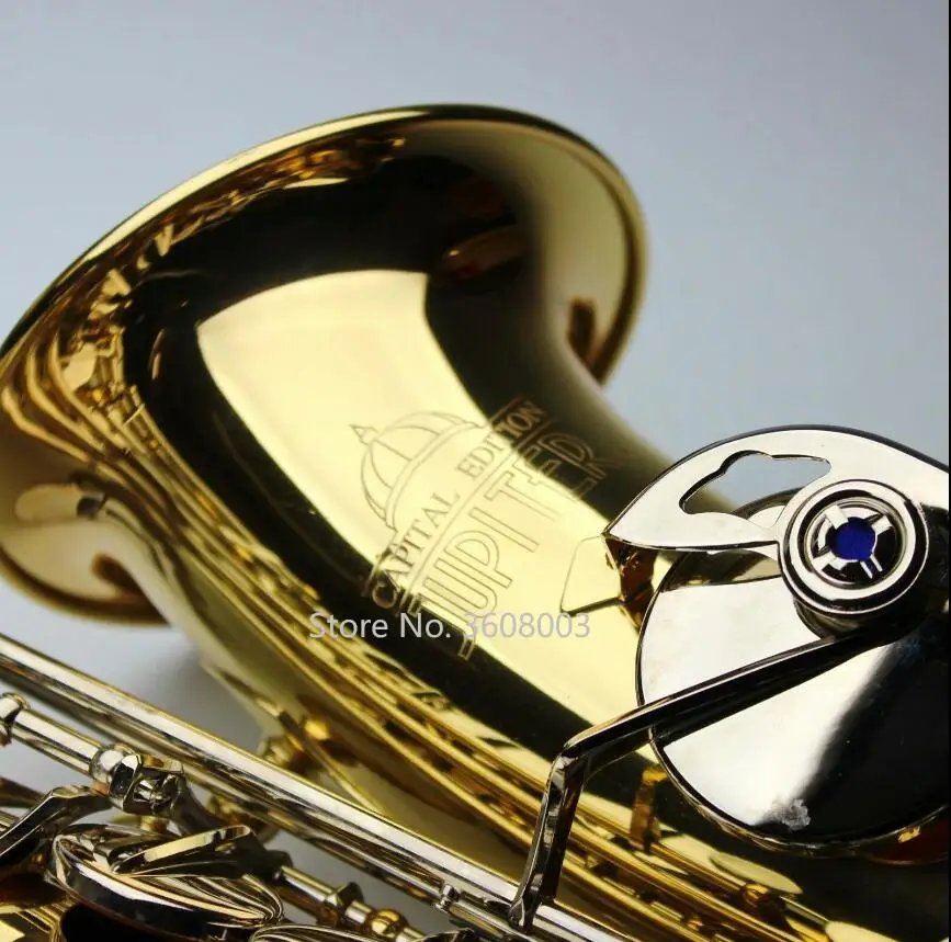 Jupiter Ces760 Capital Edition Alto Saxophone E Flat Sax W/ Case Gold Lacquer Nickel Key